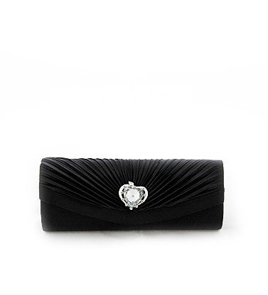 Black Satin Evening Bag